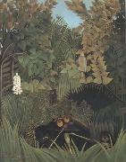 Henri Rousseau Joyous Jokesters oil painting artist